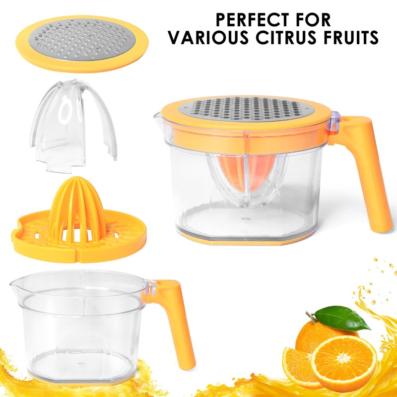 Lemon Squeezer 4-in-1 Lemon Hand Juicer - ChefVille Manual Orange