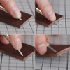 Diamond Shape Stitching Awl Ebony Black Wood Handle Leather Craft