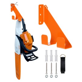 FACULX Chainsaw Hanger, Chainsaw Mount,Heavy Duty Chainsaw Holder,Chainsaw Wall Storage,Garage Organization Garage Storage Shed Organizer Mounted Chainsaw Rack,with Bandage (1pack)