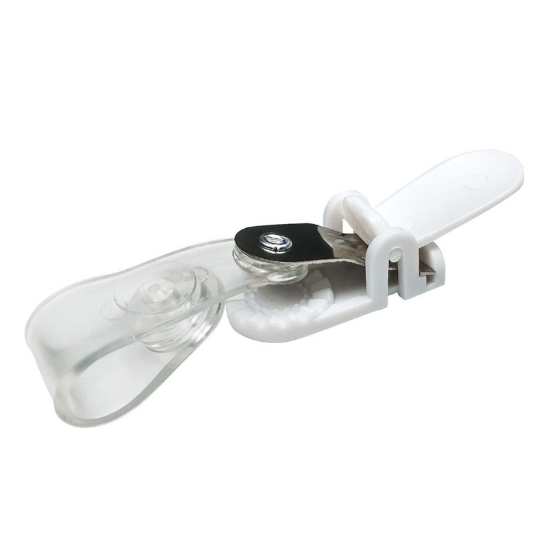 Band Clip Craft Travel Pocket Clip White (Pack of 10)