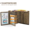 TENBST Men's Wallet with RFID Protection, Wallet with Coin Compartment,