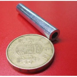 Basic Zinc Plate Steel Spacer, NO.8 Screw, 5/16" OD x .166" ID x 1 3/4" Length, 4 pc