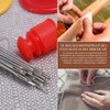 Kit de agujas de coser a mano con ojo grande,