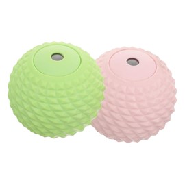 FOMIYES 2pcs Foot Massage Balls for Muscle Relief Acupoint Therapy Portable Massage Tool for Neck Back Relaxation Pink Green for Yoga and Exercise