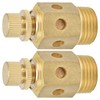 1/2in Pneumatic Muffler - Brass, Adjustable Throttle, Excellent Noise Reduction