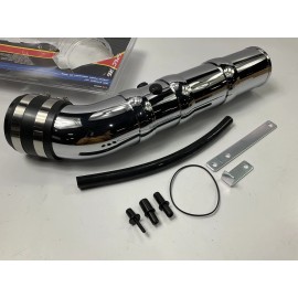 Spectre 8208 3" 76mm Cold Air Intake Hose Tube Kit Plastic Chrome