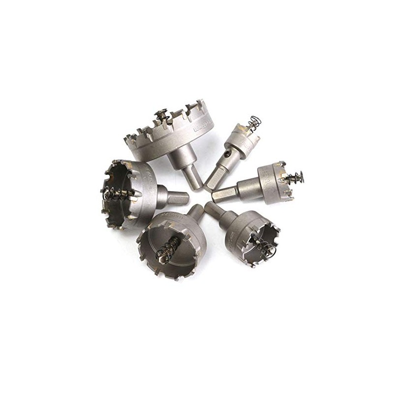 HSS Hole Saw Set, 4EVERHOPE 6 Pcs/Set Tooth Cutter Drill