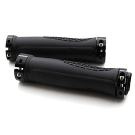Universal Bicycle Grips, E-Bike Handlebar Grips Quad Grips ATV Bicycle Grip Rubbers 2 x 22 mm (Black)