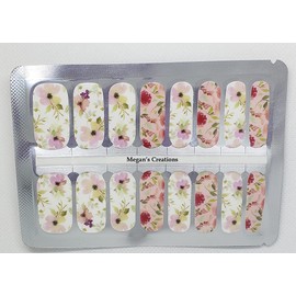 Spring Flowers Design #3 Nail Polish Wraps - Nail Polish Strips