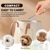 HOP Small Dog Comb with Wooden Handle Metal Dog Eye