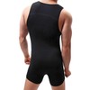 QiaTi Mens Athletic Supporters Modal Wrestling Boxers Jumpsuit Sport Bodysuit