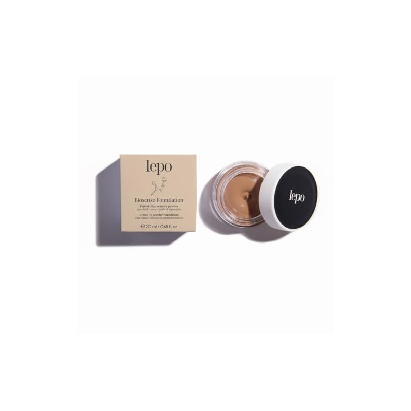 LEPO Foundation Cream to Powder BioSense No. 03 Hazelnut, with