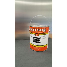 Matson Paint Products Floor-Grip Alkyd Non-Skid Deck and Walkway Coating, Dark Gray, 1 Gallon