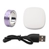 Smart Ring Purple Pedometer Deep Waterproof Lightweight Smart Health Ring