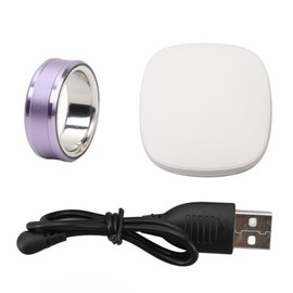 Smart Ring Purple Pedometer Deep Waterproof Lightweight Smart Health Ring for Monitoring Sleeping Fitness Temperature No. 20