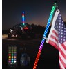 Xprite 1PC 4FT Spiral RGB LED Whip Light with Built-in