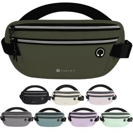 Slim Running Belt for Women Men Runners Fanny Packs with Phone Holder Hidden Pockets Exercise Waist Bags for Marathon Workout