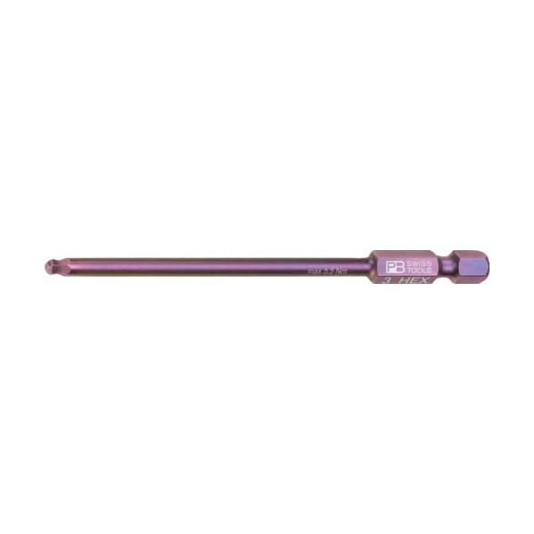 PB SWISS TOOLS 1/4HEX E6 Series Long Bit with Ball