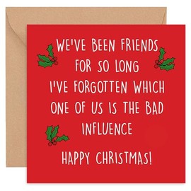 Felbridge Studio - Best Friend Christmas Card - Funny Christmas Card - Special Friend Christmas card - Friendship Xmas Cards - Cute Humour Banter Joke - Bestie Card Luxury 2023-14cm