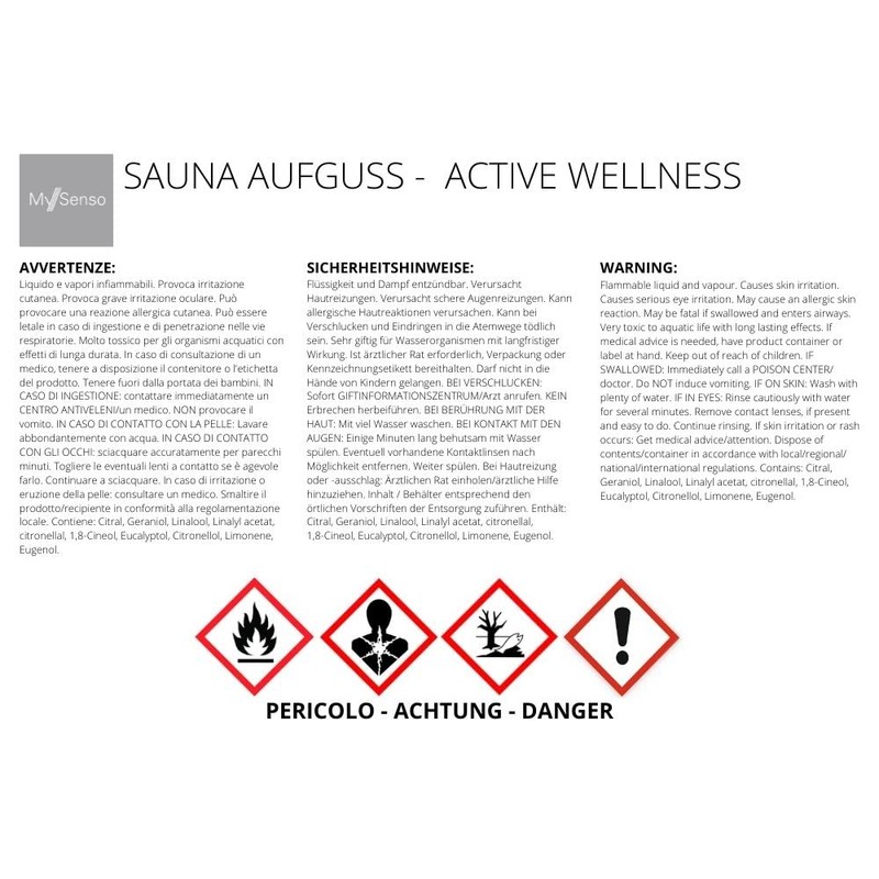 My Senso Sauna Oil Infusion Active Wellness 50 ml 100%