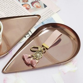 Elegant Vanity Accessory Tray for Rings & Small Items Rose Gold