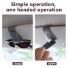 Magnetic Leather Car Sunglasses Holder, Eyeglass Hanger Clip for Sun