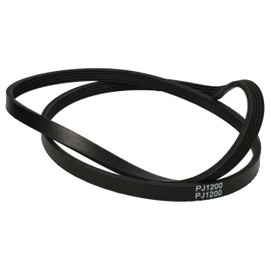 vhbw Drive Belt compatible with Bellavita LF1206ELE Tumble Dryer - 120 cm, Black