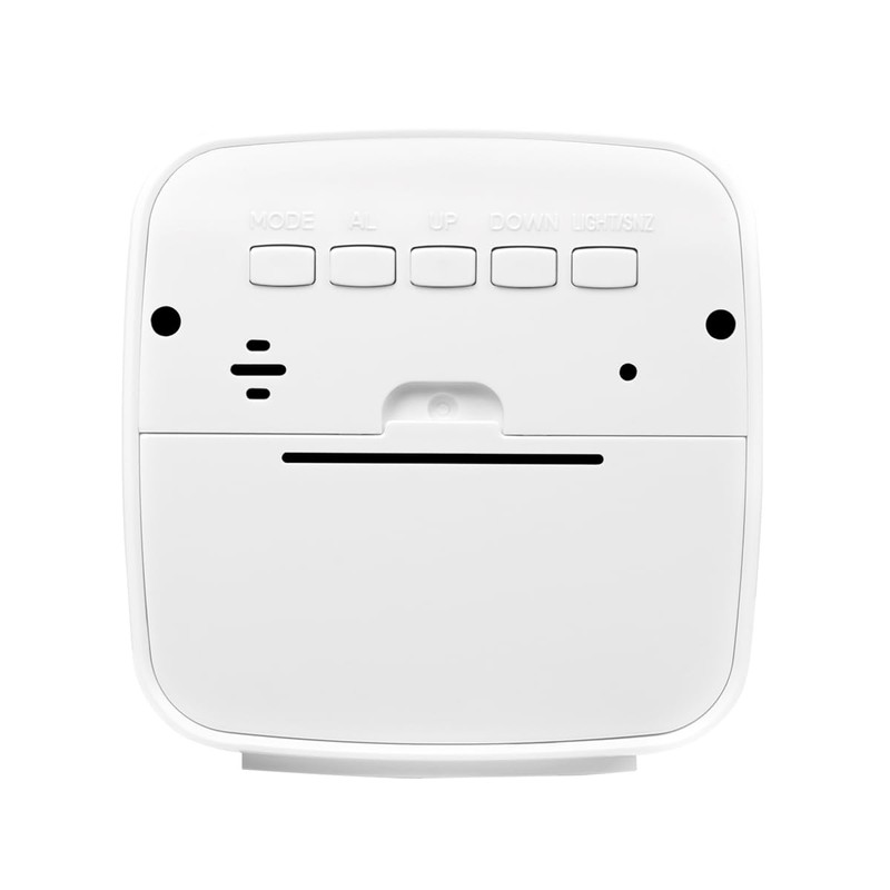 LogiLink SC0120 - Digital Alarm Clock, Temperature, Humidity, Snooze Function,