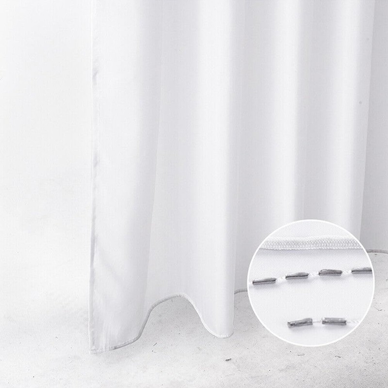 Ariv Hommey Extra Long Thick Polyester Shower Curtain, Waterproof, Minimalist