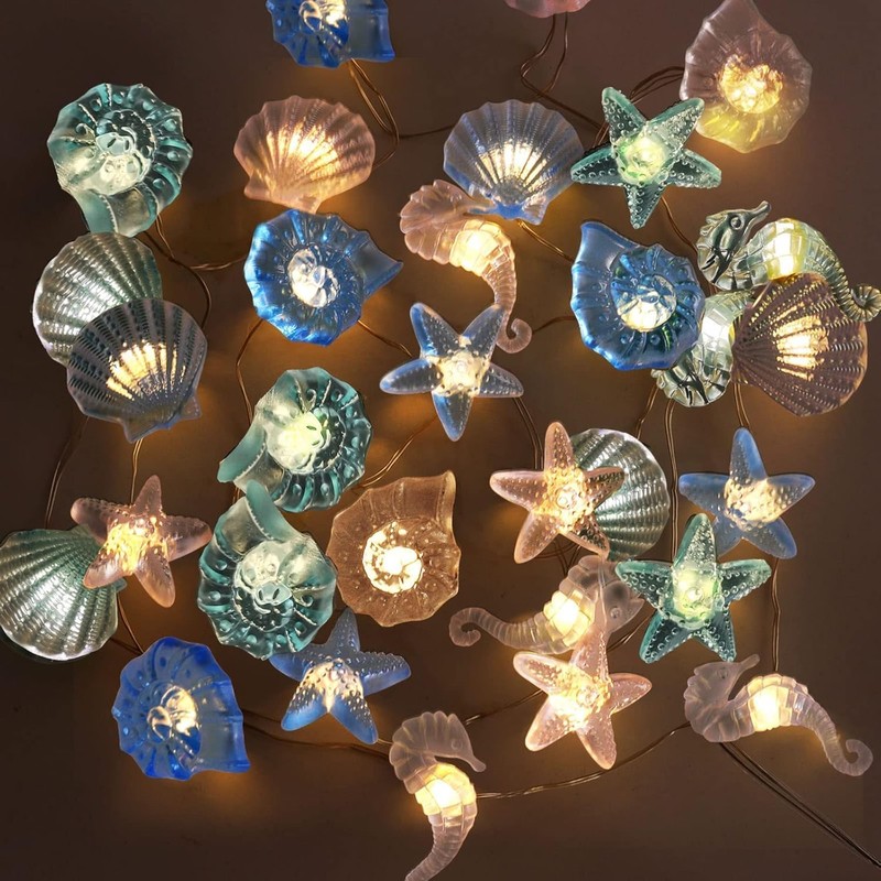 YeahBoom Fairy Lights Sea Creatures, Fairy Lights Children's Room Sea