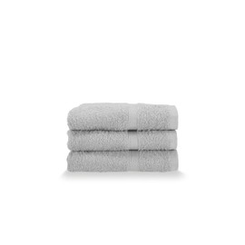 Gabel Guest Towels, Pure Cotton Hydrophilic Sponge, 40 x 60 cm, Grey, Set of 3