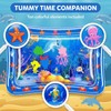 Water Mat Tummy Time Water Play Mat, Dolphin Inflatable Sensory