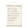 Motivational Canvas Art, Inspirational Home Office Classroom Decor, Rustic Wooden