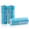 funkawa 18500 3.7V Rechargeable Batteries, Shockli 18500 3.7V Li-ion 1600mAh