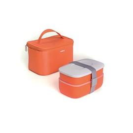 Brunch Time Lunchbox orange/weiß