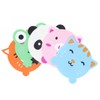 Honbay 5PCS Cute Colorful Animal Silicone Rubber Coasters Cup Mats