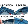 20mm 3 Colors Mixed 12pcs Metal Jeans Button for Replacement,