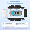 SHINELINERS 8pcs Car Window Shades for Kia Carnival 2022-2025 Accessories,Windshield