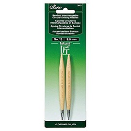 Clover Needlecraft "Takumi" No-13 Bamboo Interchangeable Circular Knitting Needles