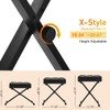 Keyboard Bench Adjustable Piano Stool - Extra Comfortable Piano Bench