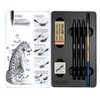 MILAN Metal Tin with 3 Graphite Pencils (HB, 4B and