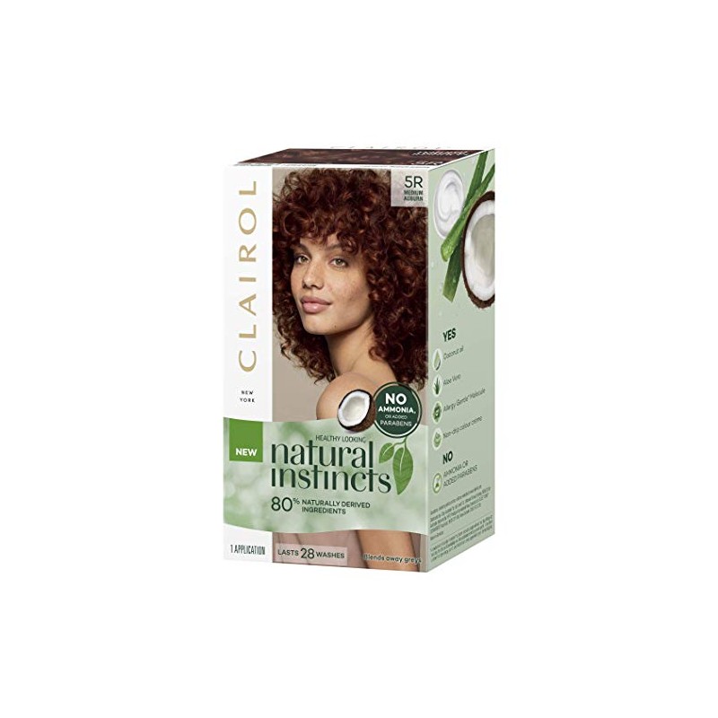 Clairol Natural Instincts Semi-Permanant Hair Colour, 5r Medium Auburn, Ammonia