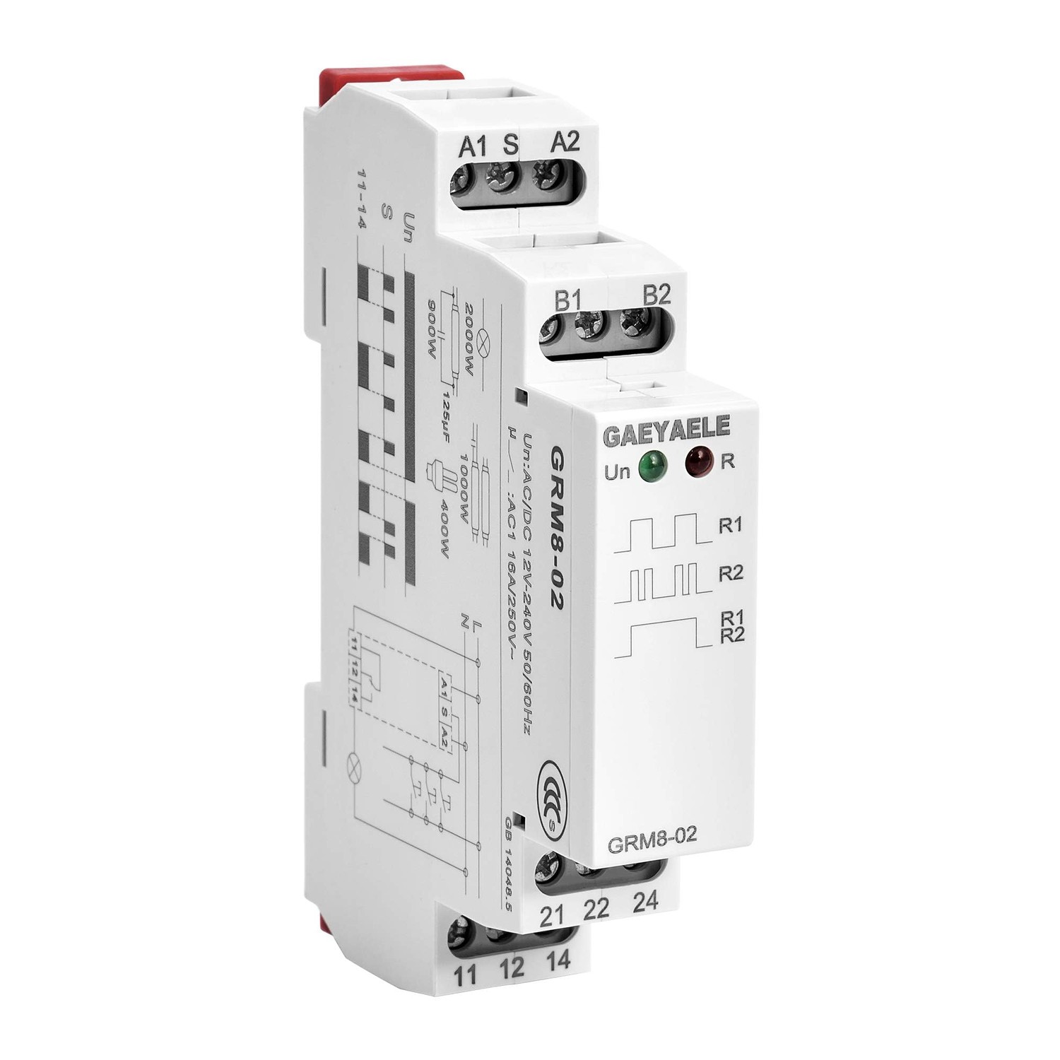 GRM8 Electronic Latching Relay Memory Relay Impulse Relay SPDT 16A Wide ...