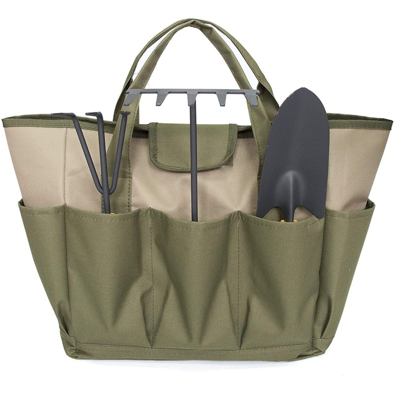 Namvo Garden Tool Kit, Large Garden Tote Bag with Multi
