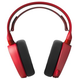 SteelSeries Arctis Over Ear Gaming Headset, red