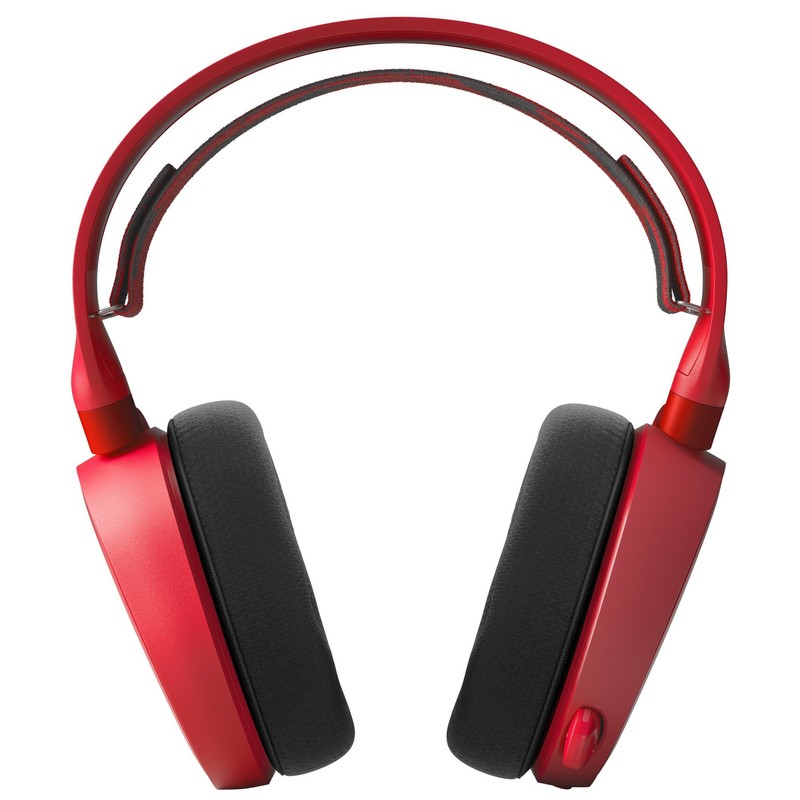 SteelSeries Arctis Over Ear Gaming Headset, red