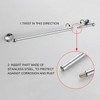 BGL Bathroom Hardware Set, Chrome Adjustable Expandable Towel Bar 4-Piece