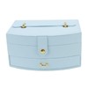 Travel Jewelry Case Portable 2 Layers PU Leather Jewelry Storage