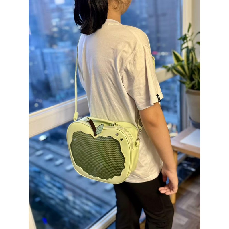 Ita Bag Green AppleShaped Backpack & Crossbody & Handbag, Anime