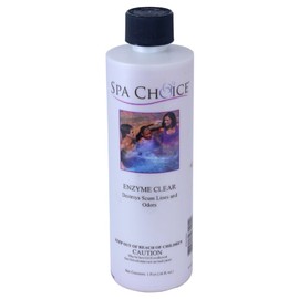 SpaChoice 1-Pint Premium Hot Tub Enzyme Clear, Spa Clarifier Hot Tub, Made in USA